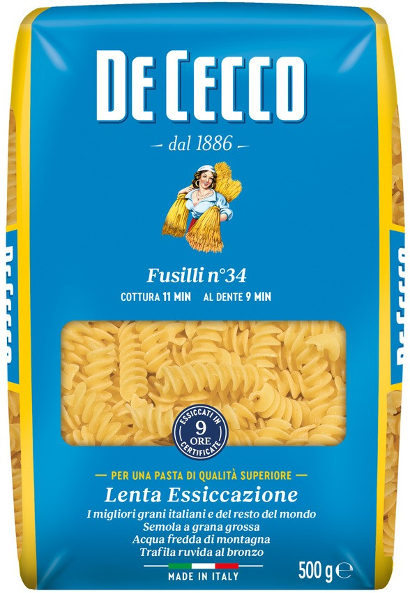 Макаронные изделия "Fusilli" De Cecco